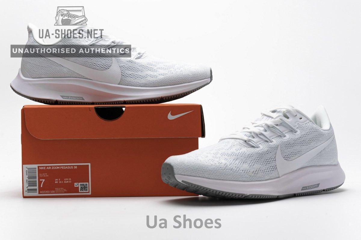 AQ2203-100 Nike Air Zoom Pegasus 36 All White - Image 2