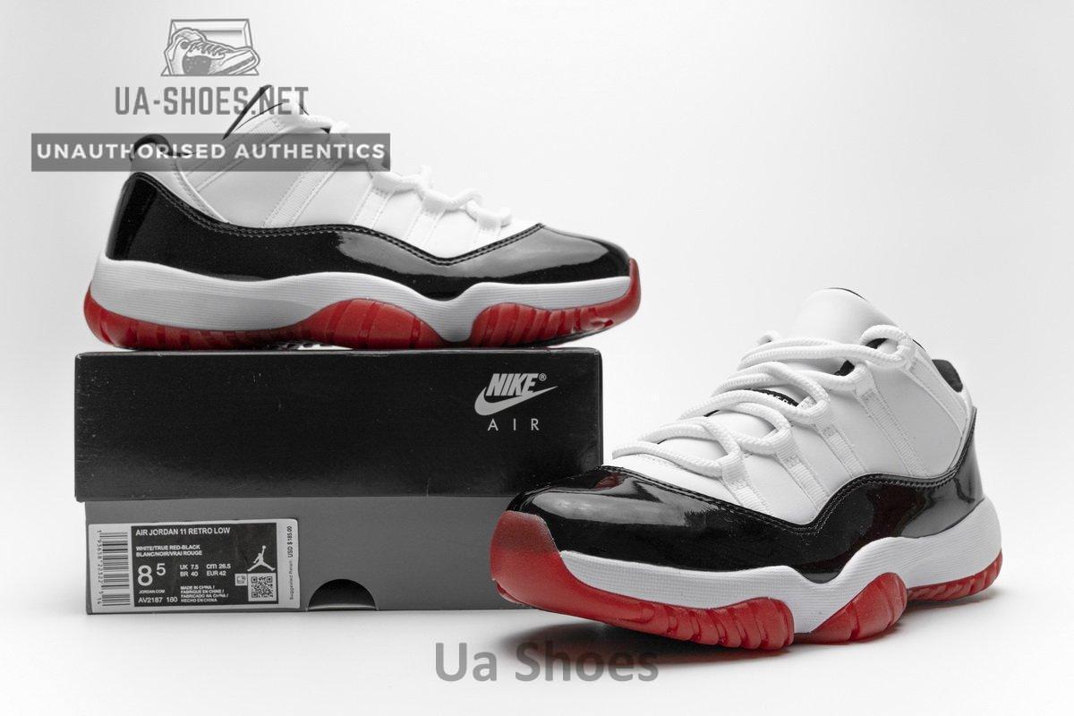 AV2187-160 Air Jordan 11 Low “White Bred” - Image 8