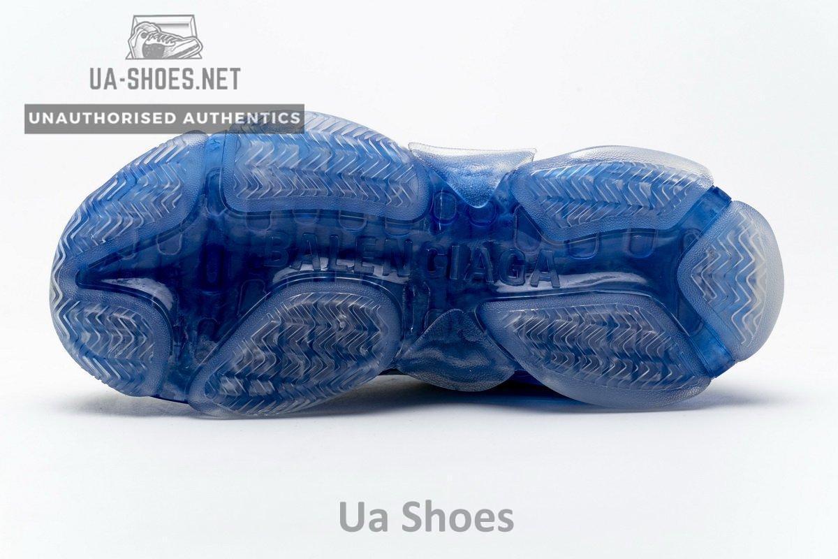 541624 W09E1 1772 Balenciaga Triple S White Blue - Image 9