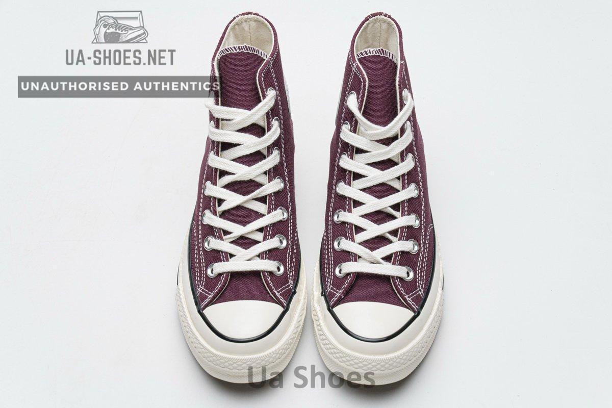 162051C Converse Chuck 70 HI Dark Burgundy Black Egret - Image 4
