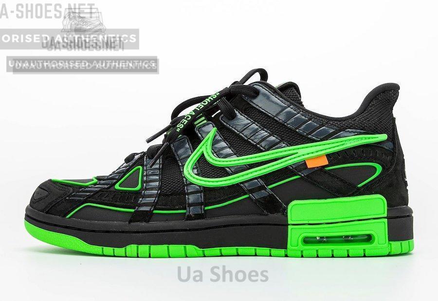 CU6015-001 OFF White x Nike Air Rubber Dunk “Green Strike”