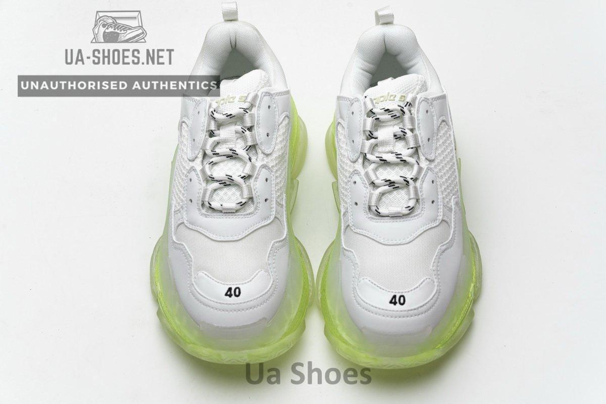 544351 W09E1 1331 Balenciaga Triple S White Green - Image 5
