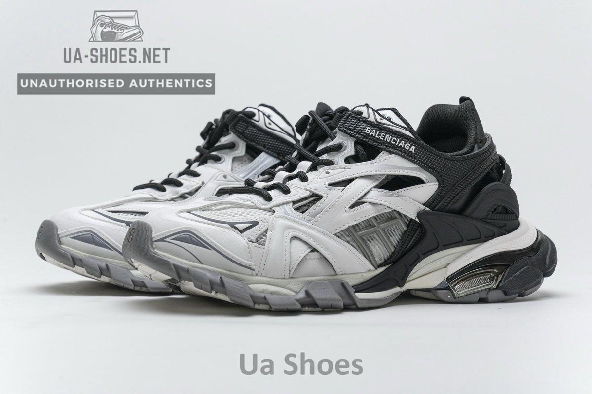 570391 W2GN3 1090 Blenciaga Track 2 Sneaker Black White - Image 6