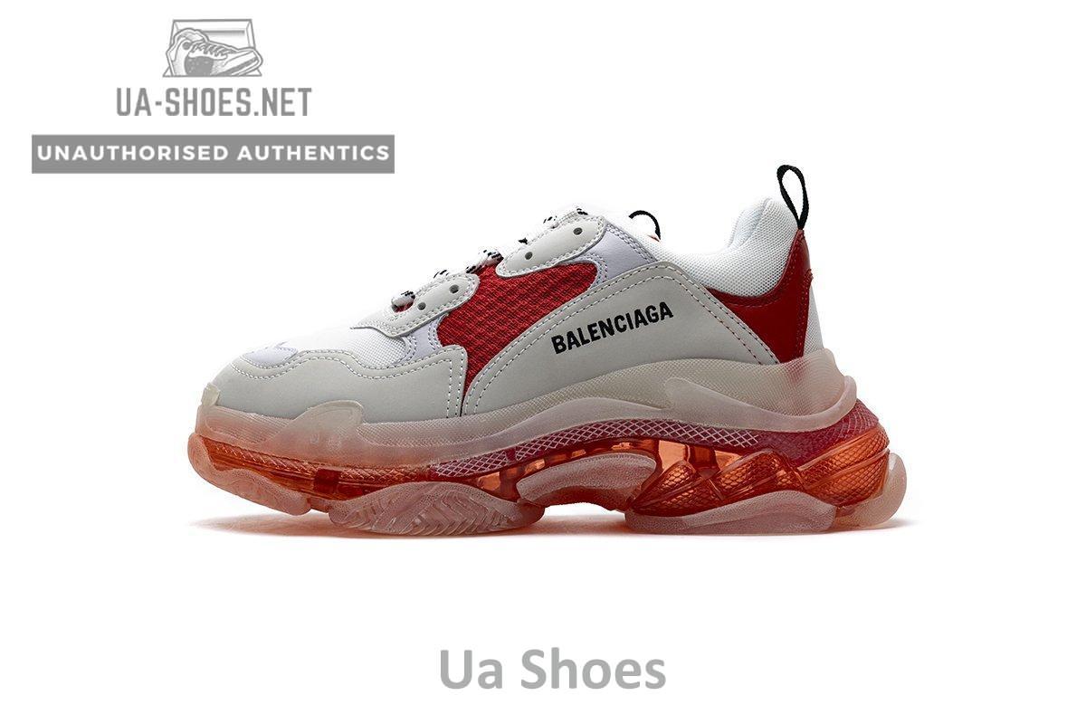 544351 W09E1 4552 Balenciaga Triple S White Red