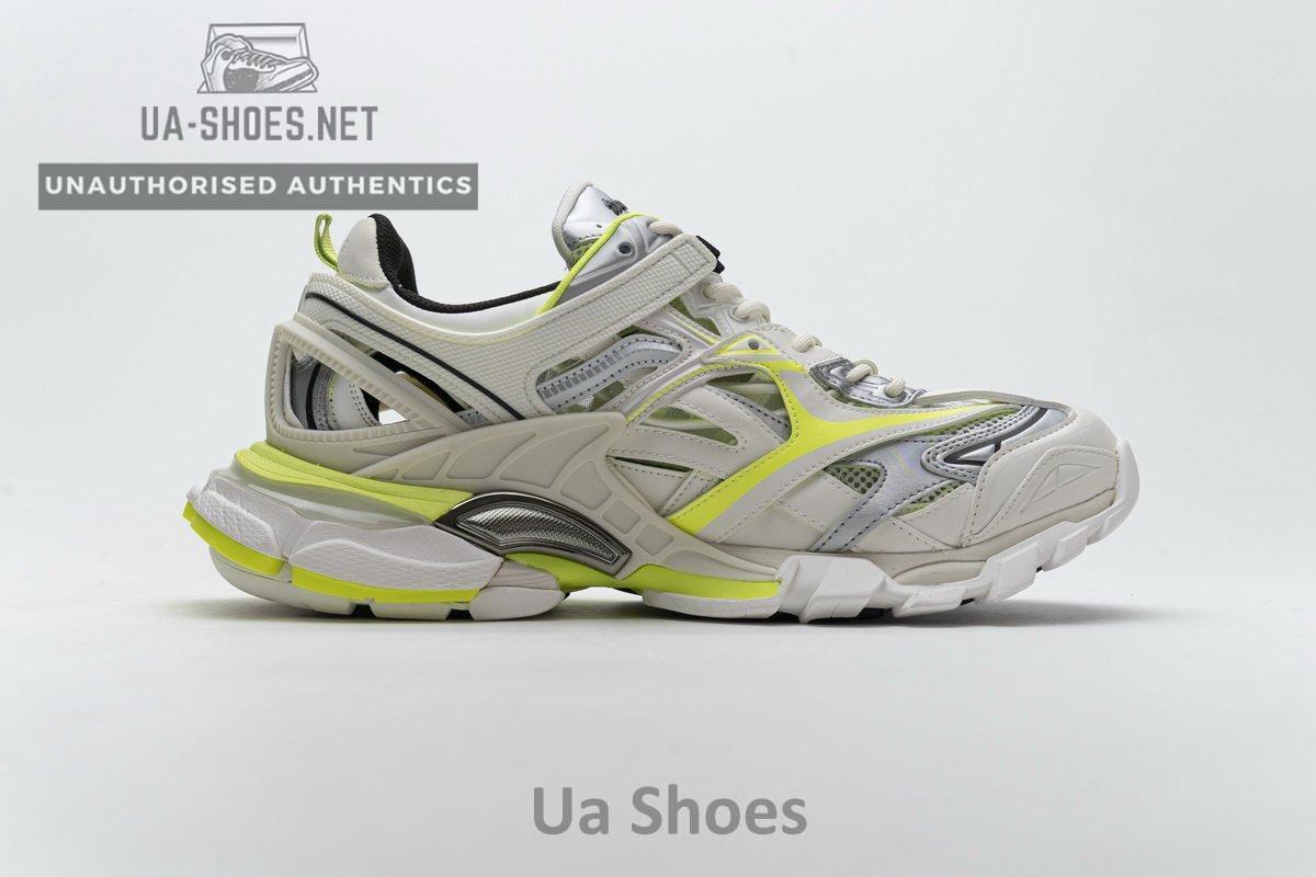 568515 W2ON3 9073 Blenciaga Track 2 Sneaker White Fluo Yellow - Image 8