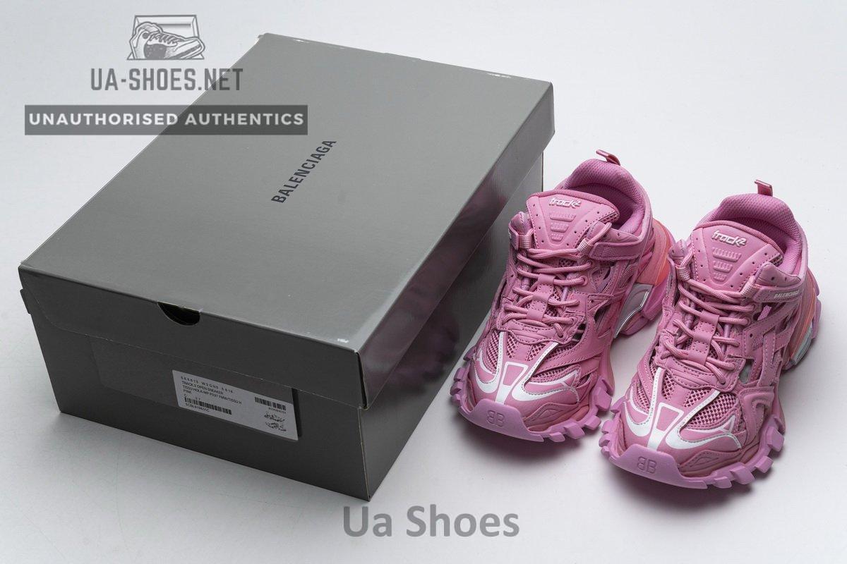 568615 W2GN5 5816 Blenciaga Track 2 Sneaker Pink - Image 3
