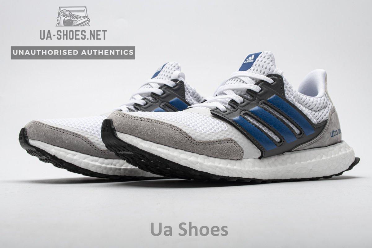EF0723 adidas Ultra Boost S&L White True Blue Grey Real Boost - Image 3