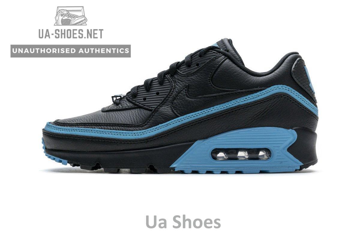 CJ7197-002 Undefeated x Nike Air Max 90 Black Blue Fury