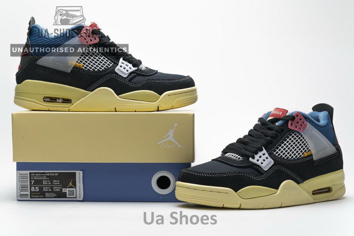 DC9533-001 Union LA x Air Jordan 4 Retro SP Off Noir Black - Image 2
