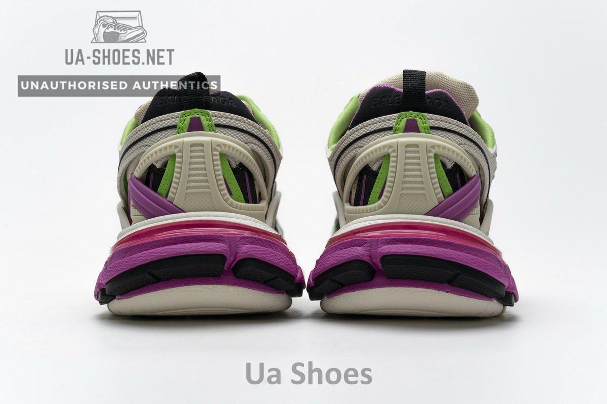 568615 W2GN3 9199 Blenciaga Track 2 Sneaker White Green Pink - Image 7