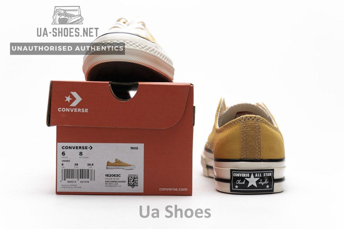 162063C Converse Chuck 70 OX Sunflower Black Egret - Image 3