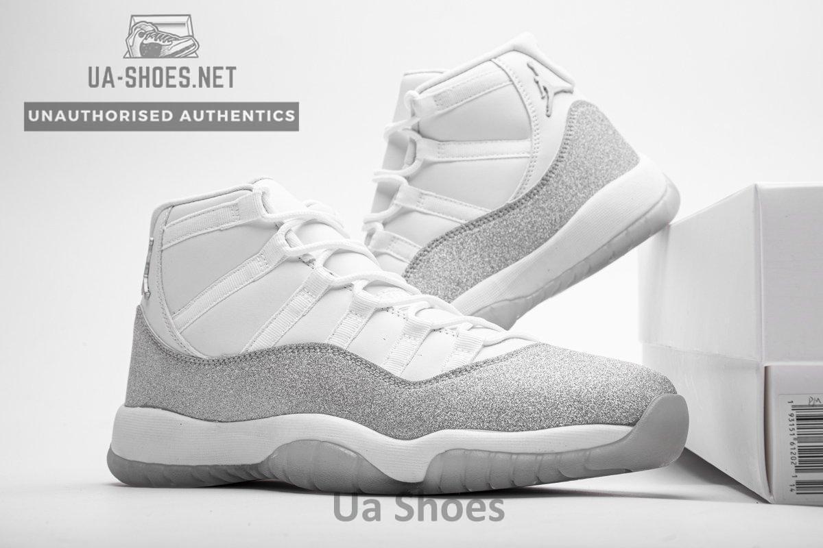 AR0715-100 WMNS Air Jordan 11 Retro White Metallic Silver - Image 3