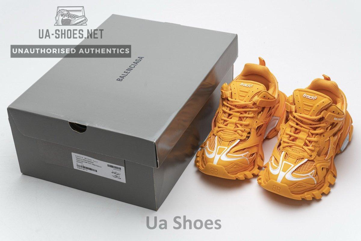 568615 W2GN5 5817 Blenciaga Track 2 Sneaker Orange - Image 3