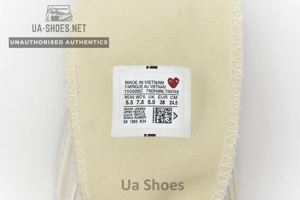 150205C CDG Play x Converse Chuck Taylor All Star 70 High Top - Image 12