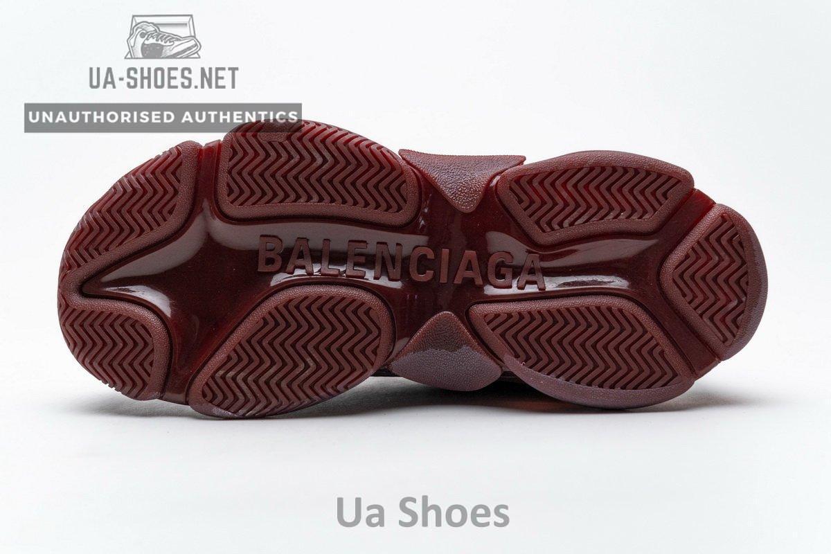 541624 W09E1 1628 Balenciaga Triple S Red Wine - Image 9