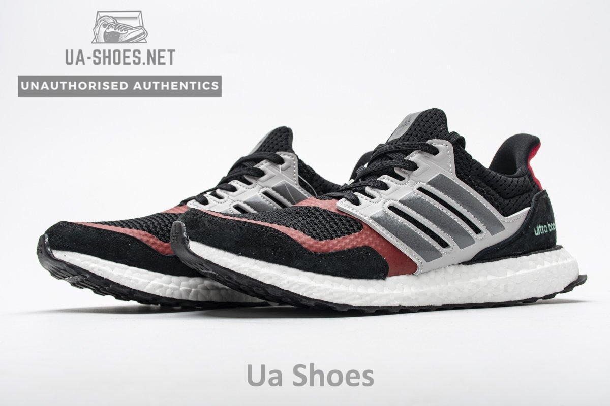 EF0724 adidas Ultra Boost S&L Black Grey Power Red Real Boost - Image 3