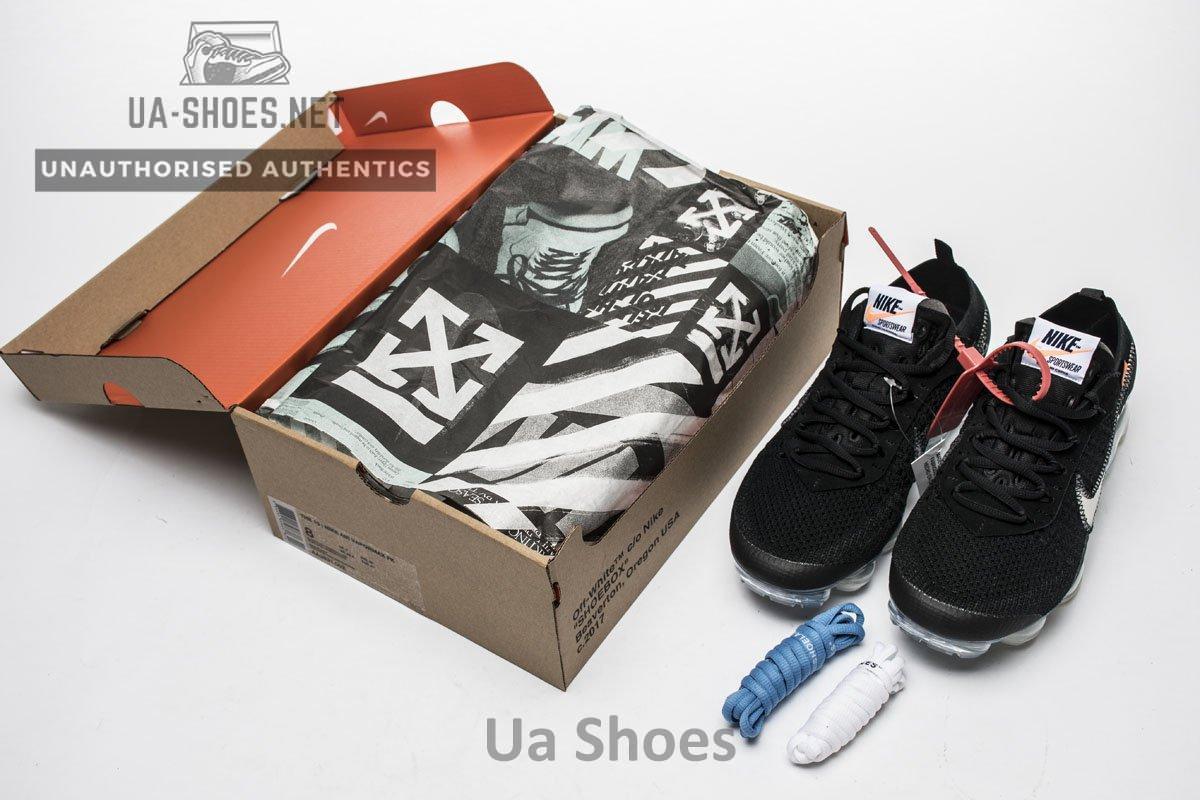2018 1.0 AA3831-002 Off White x Nike Air VaporMax 2018 'Black White' - Image 3
