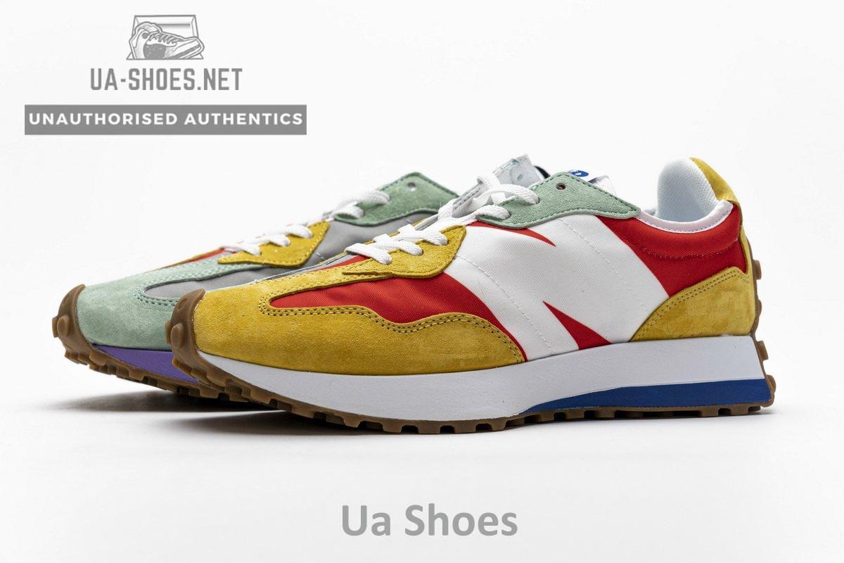 NB327LAB New Balance White Red Yellow - Image 6