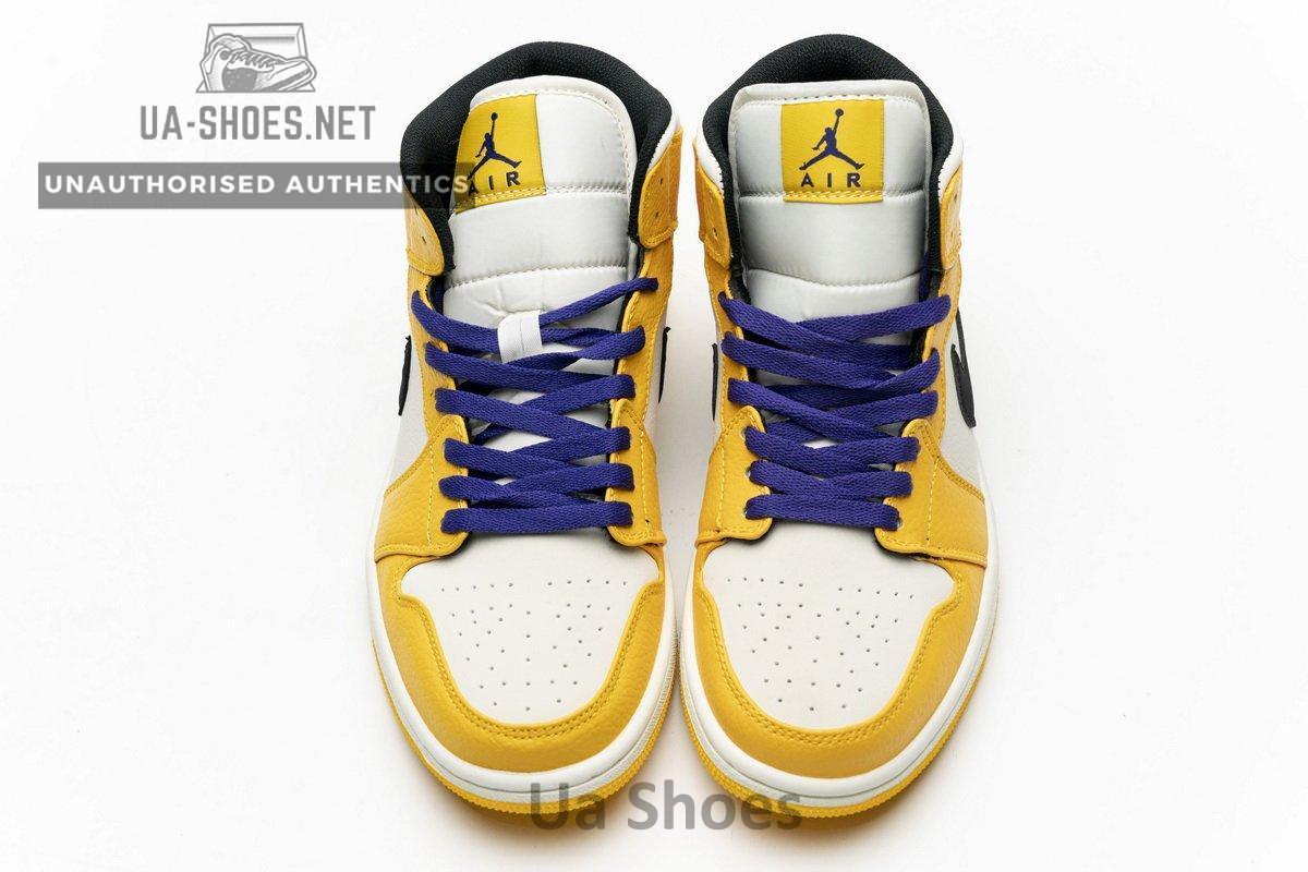 852542-700 Air Jordan 1 Mid Lakers - Image 4