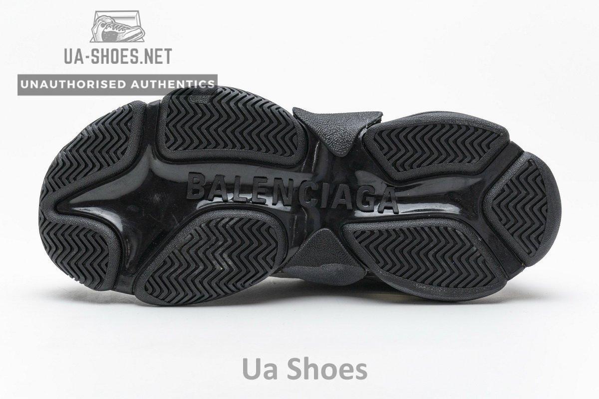541624 W09E1 7320 Balenciaga Triple S Black Silver2 - Image 9