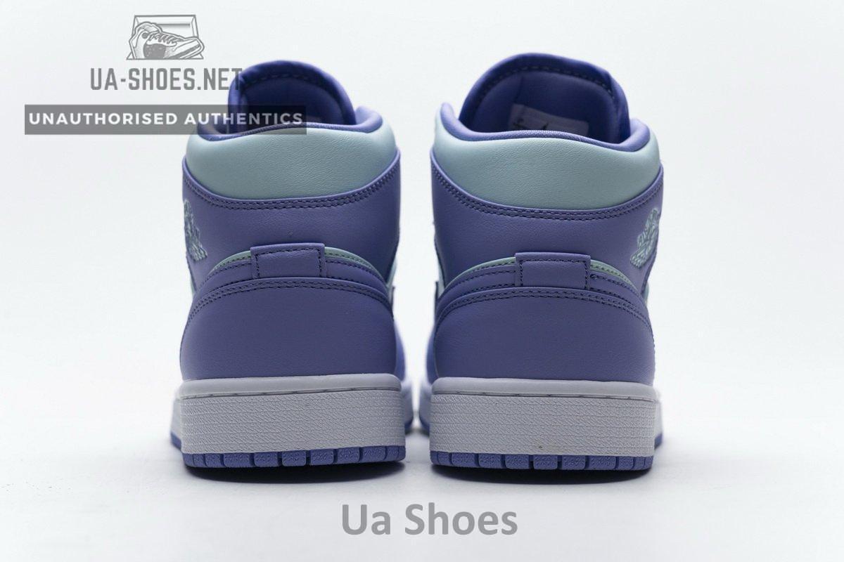 554725-500 Air Jordan 1 Mid Purple Aqua Blue - Image 7
