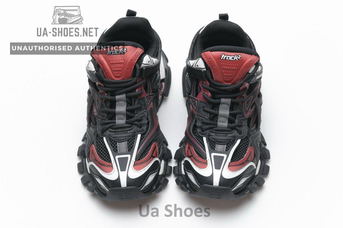568615 W2GN3 6000 Blenciaga Track 2 Sneaker Burgundy - Image 4