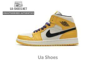 852542-700 Air Jordan 1 Mid Lakers