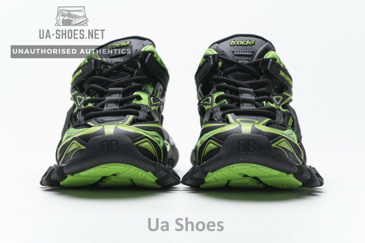 568615 W2GN1 1012 Blenciaga Track 2 Sneaker Black Green - Image 5