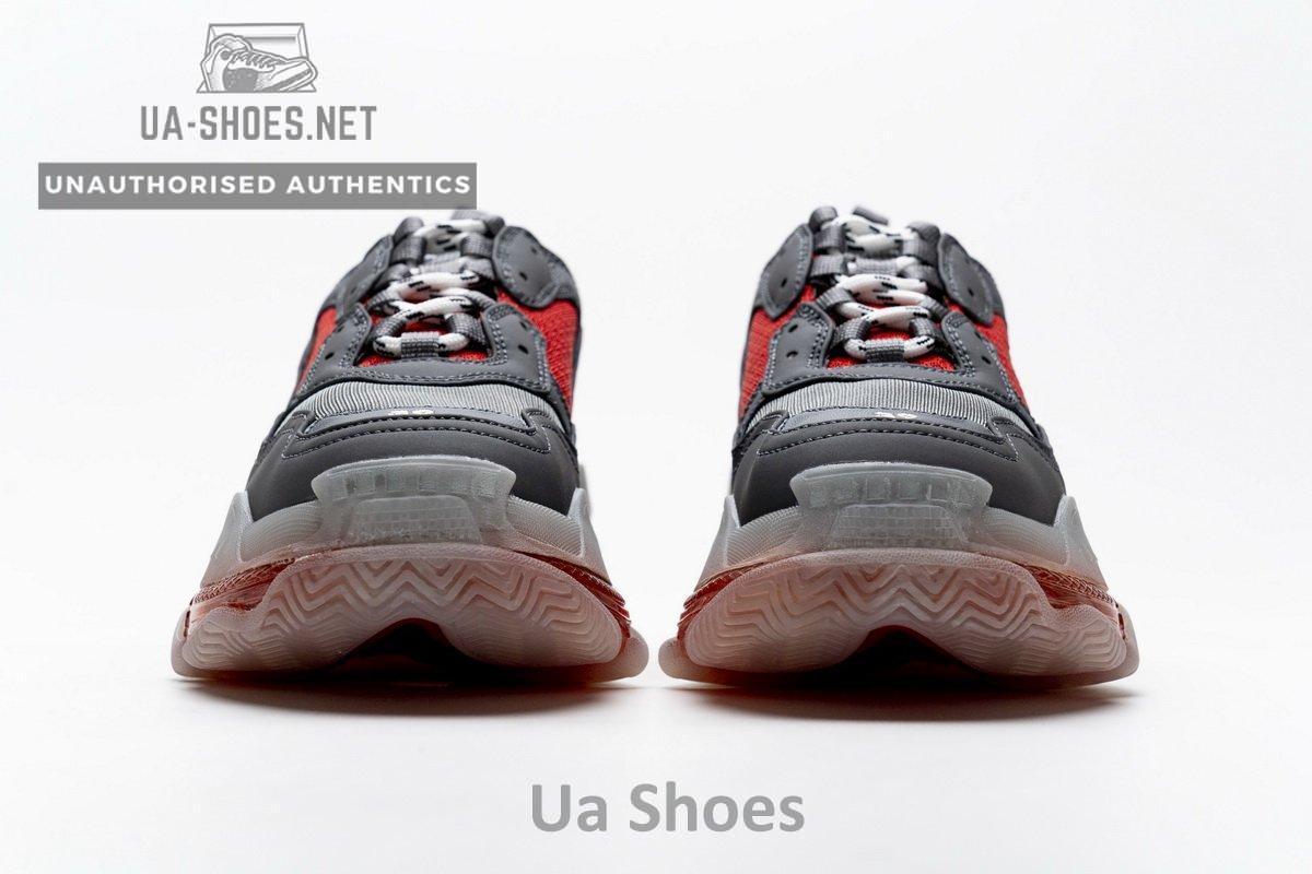 544351 W09O1 2262 Balenciaga Triple S Grey Red - Image 8