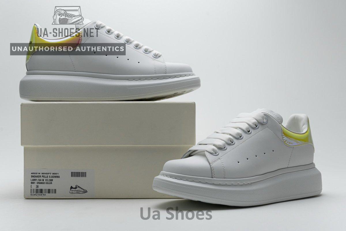 462214 WHGP7 9001 Alexander McQueen Sneaker White Orange Laser - Image 2