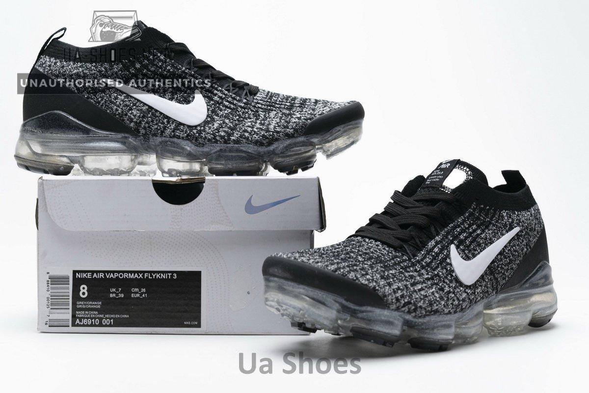 AJ6910-001 Nike Air Vapormax Flyknit 3 Black White - Image 4