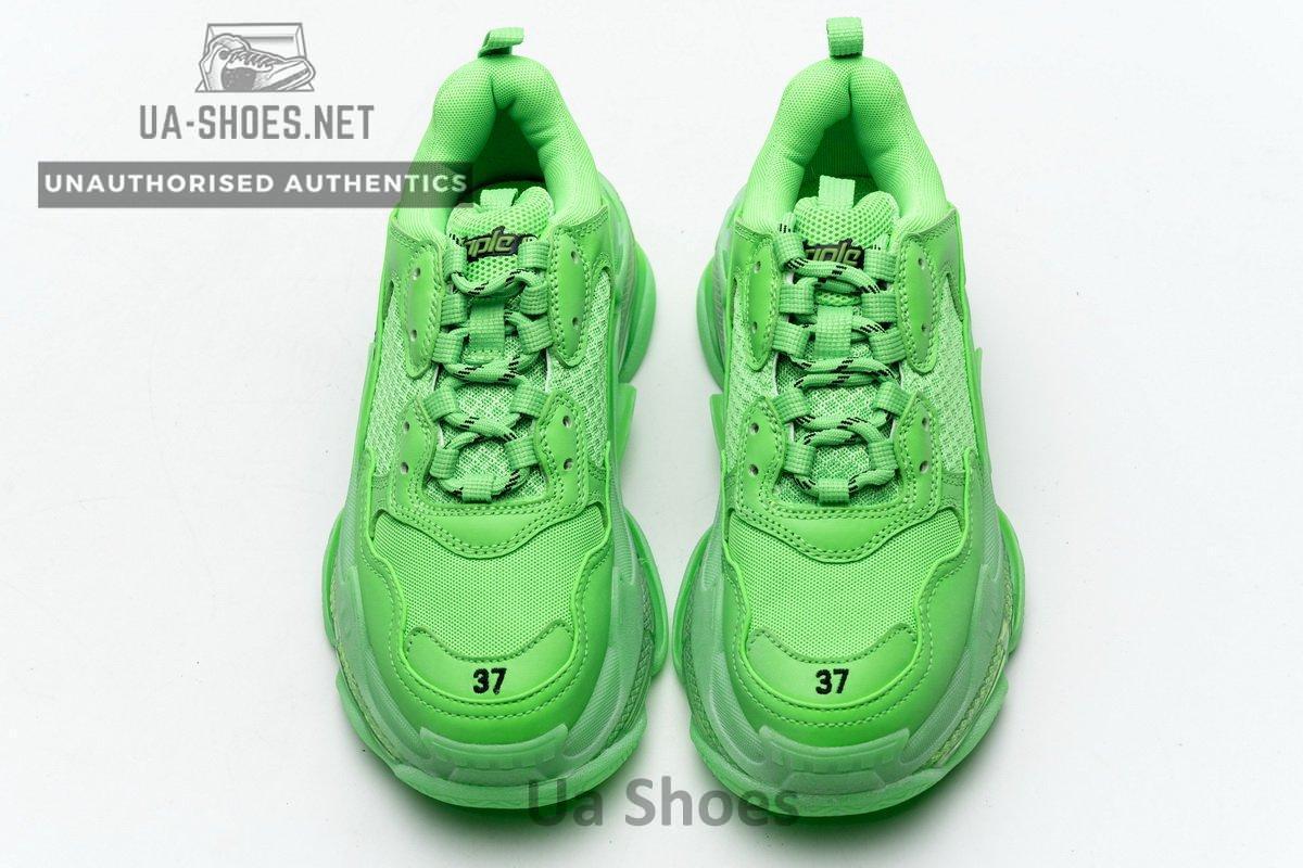 544351 W09OL 3801 Balenciaga Triple S Fluo Green - Image 4