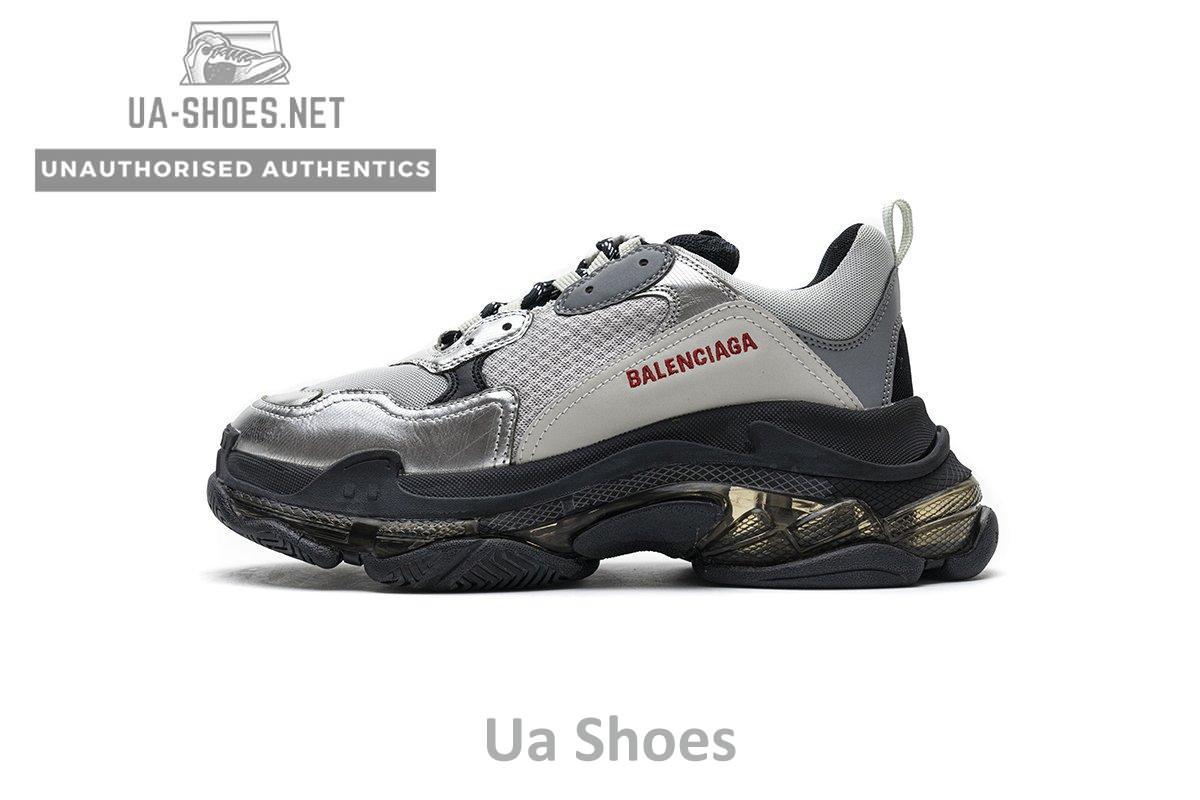 541624 W09E1 7320 Balenciaga Triple S Black Silver2