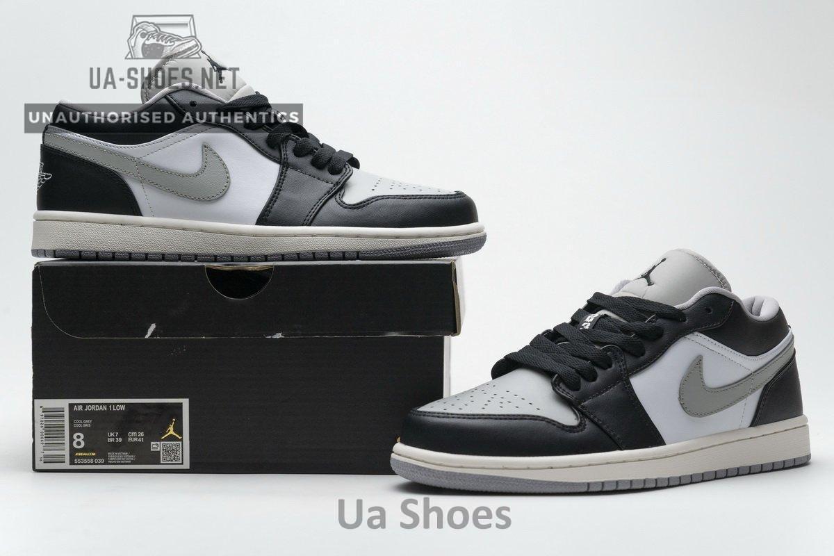 553558-039 Air Jordan 1 Low Light Smoke Grey - Image 2