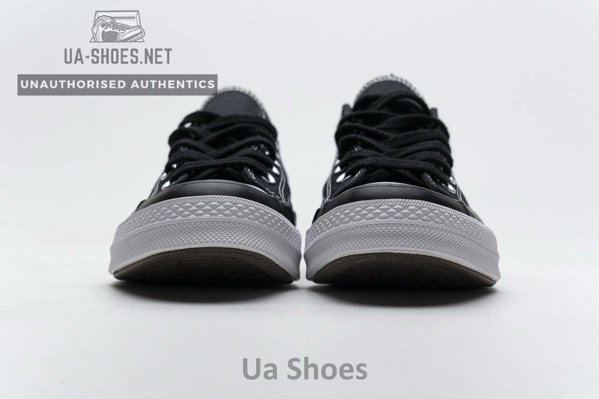 161209C Fragment x Moncler Converse CTAS LIFT OX Black White - Image 5