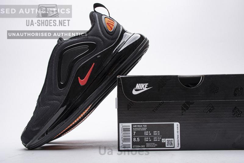 CT2204-002 Nike Air Max 720 Black Heper Crimson Red - Image 7