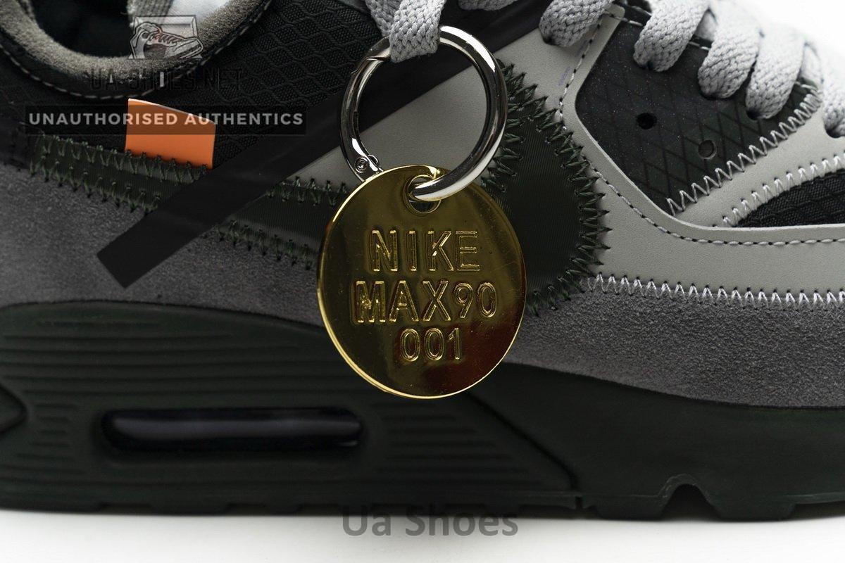 OFF-White x Nike Air Max 90 Grey - Image 12