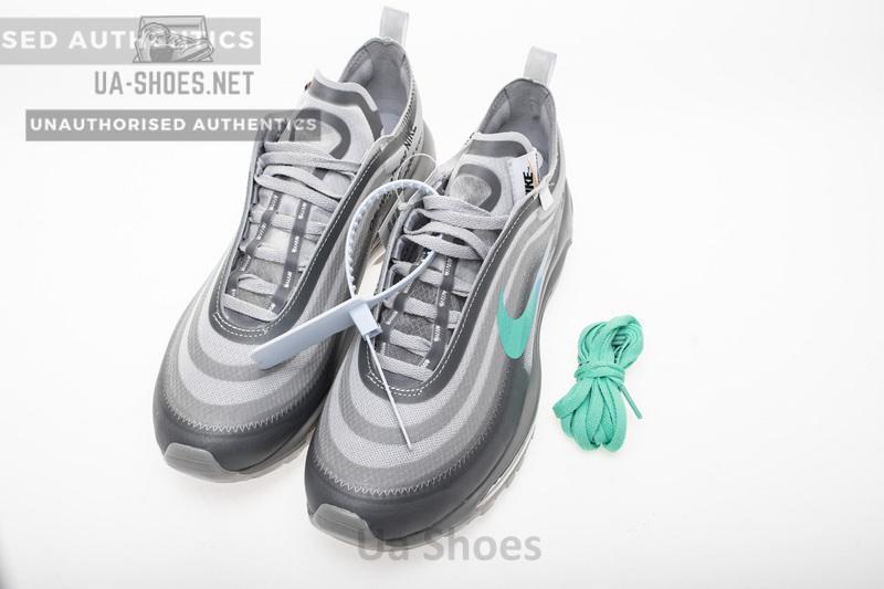 OFF WHITE X Nike Air Max 97 “Wolf Grey Menta” AJ4585-012 - Image 3
