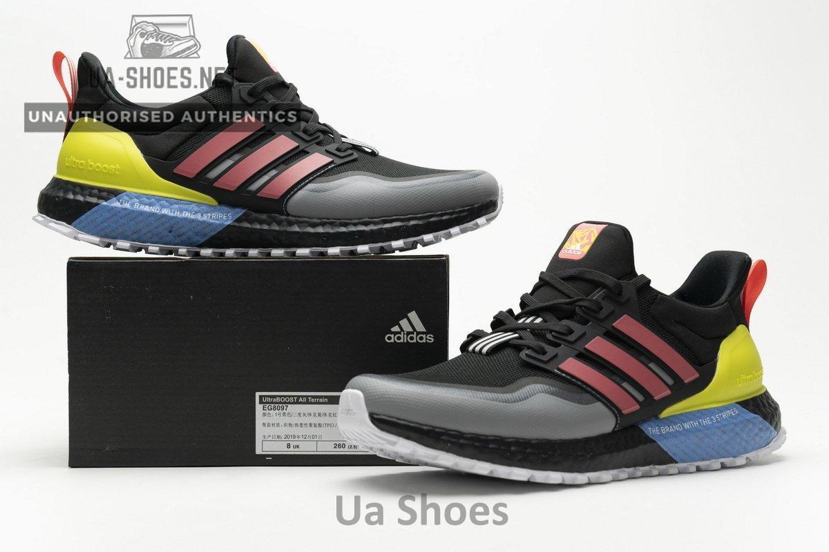EG8097 adidas Ultra Boost All Terrain Core Black and Red - Image 2