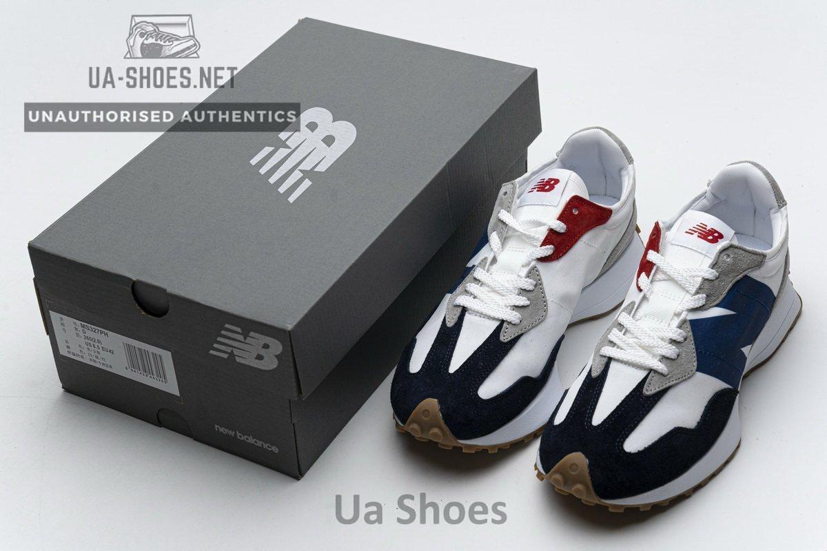 MS327PH New Balance White Blue Red - Image 3