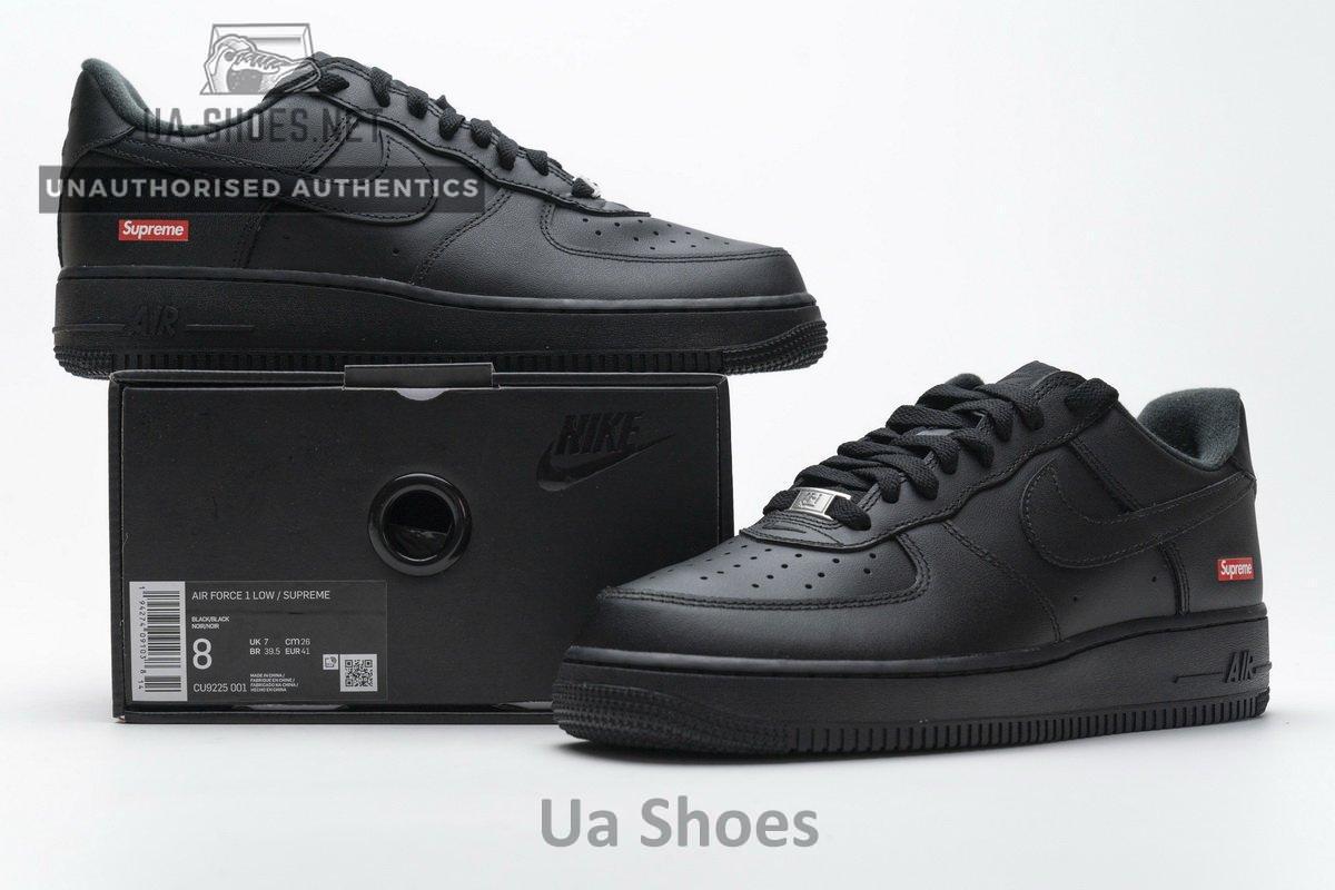 CU9225-001 Supreme x Nike Air Force 1 Low Black - Image 2