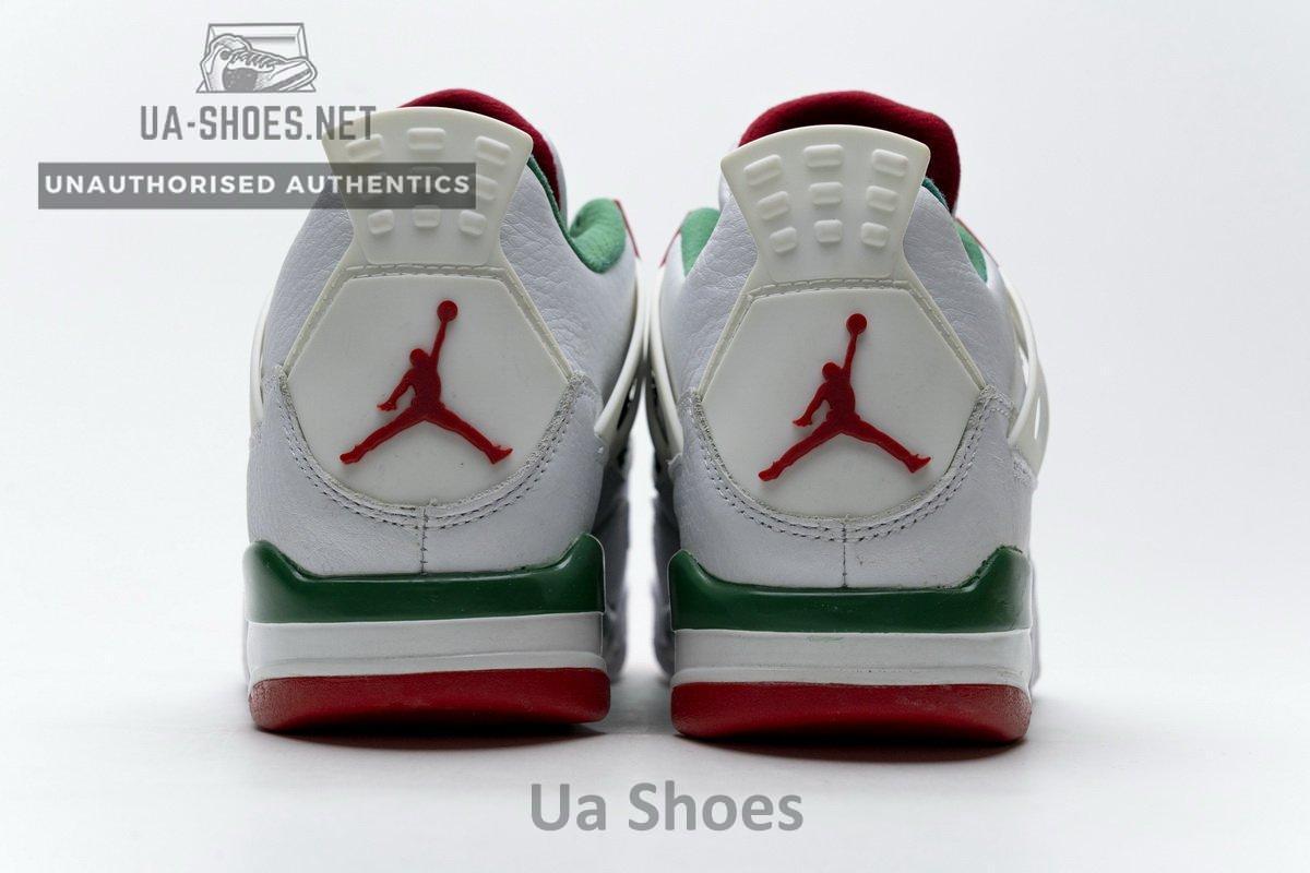 AQ3816-063 Air Jordan 4 Retro White Green Red - Image 7