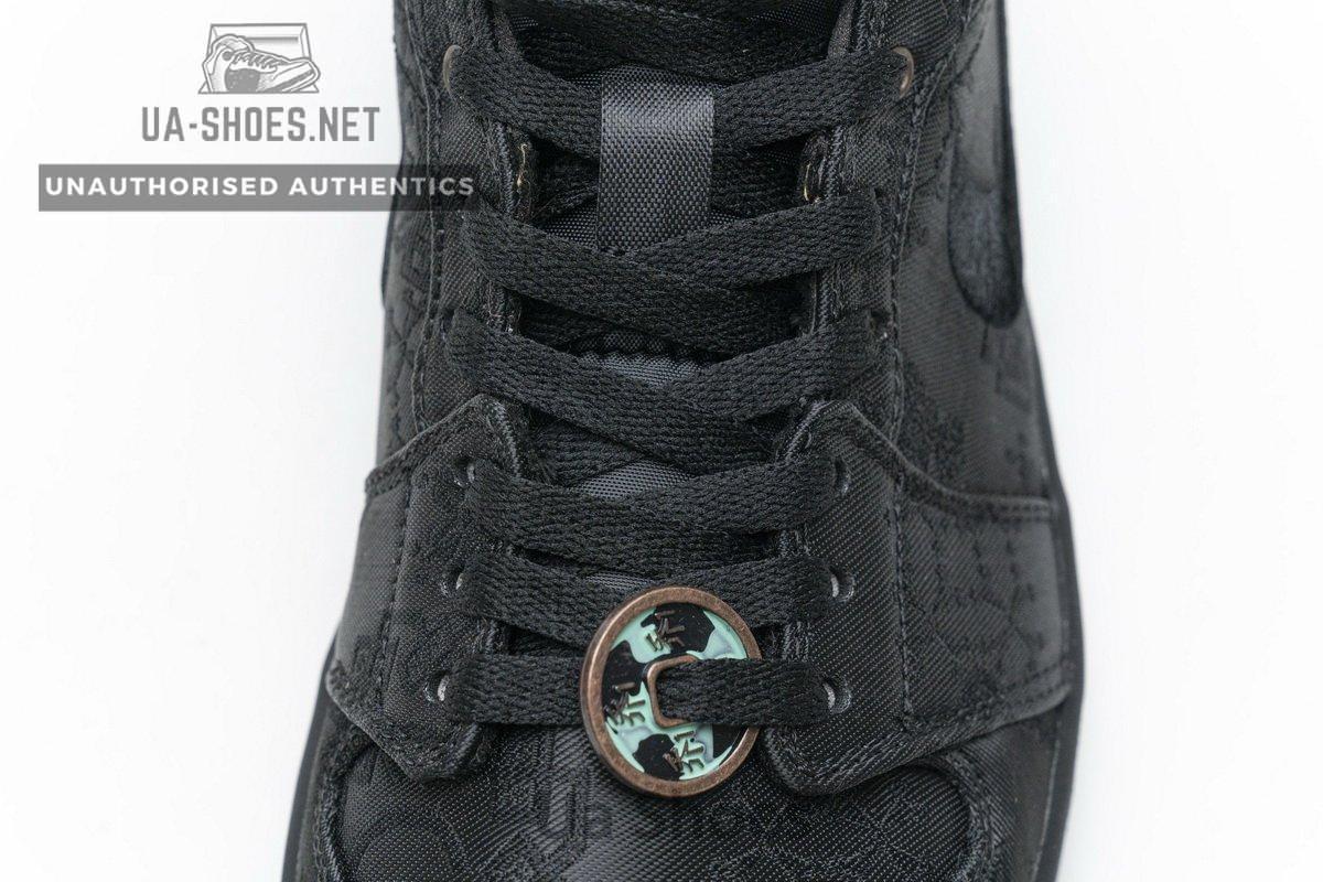 CU2804-300 Edison Chen x Air Jordan 1 Mid “Fearless Black” - Image 11