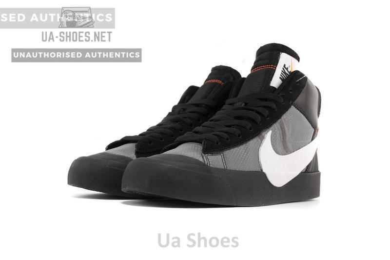 OFF WHITE X Nike Blazer Mid AA3832-001 Black - Image 5