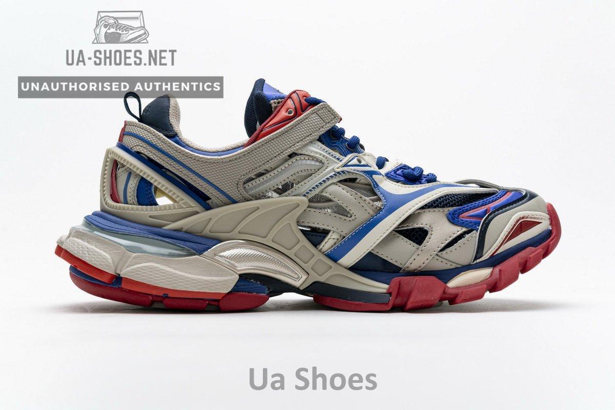 570391 W2GN2 8570 Blenciaga Track 2 Sneaker Beige Blue - Image 10