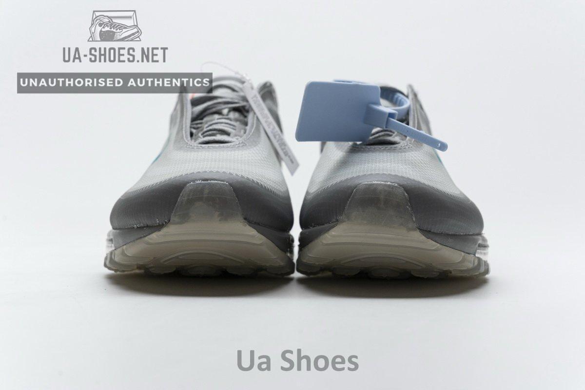 AJ4585-101 Off-White x Nike Air Max 97 Wlolf Grey Menta - Image 5
