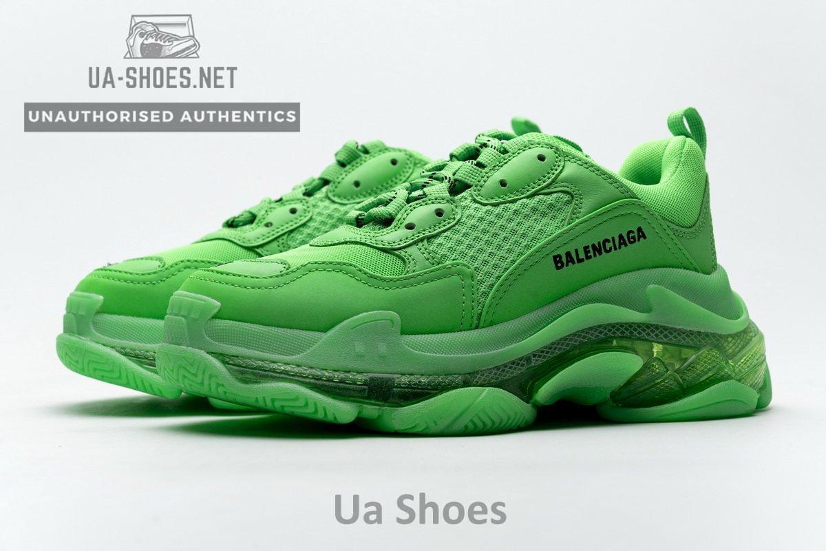 544351 W09OL 3801 Balenciaga Triple S Fluo Green - Image 6