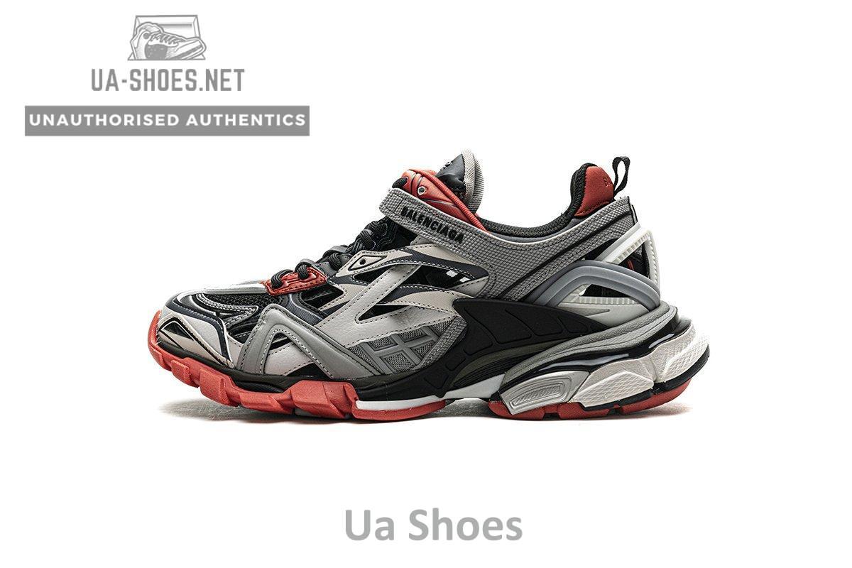 570391 W2GN3 1003 Blenciaga Track 2 Sneaker Grey Red