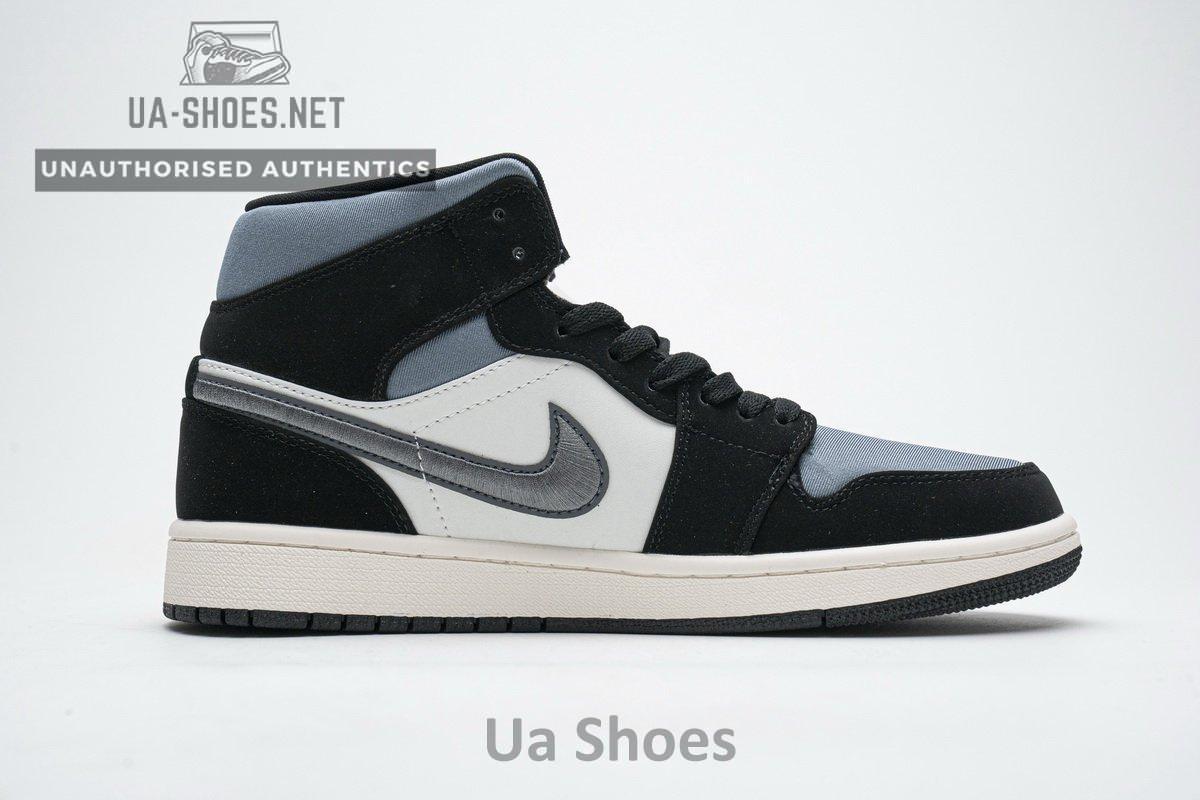 852542-011 Air Jordan 1 Mid SE “Satin Grey” - Image 9