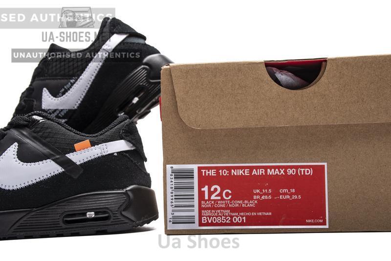 OFF-WHITE x Nike Air Max 90 BT“All Black”BV0852-001 - Image 6